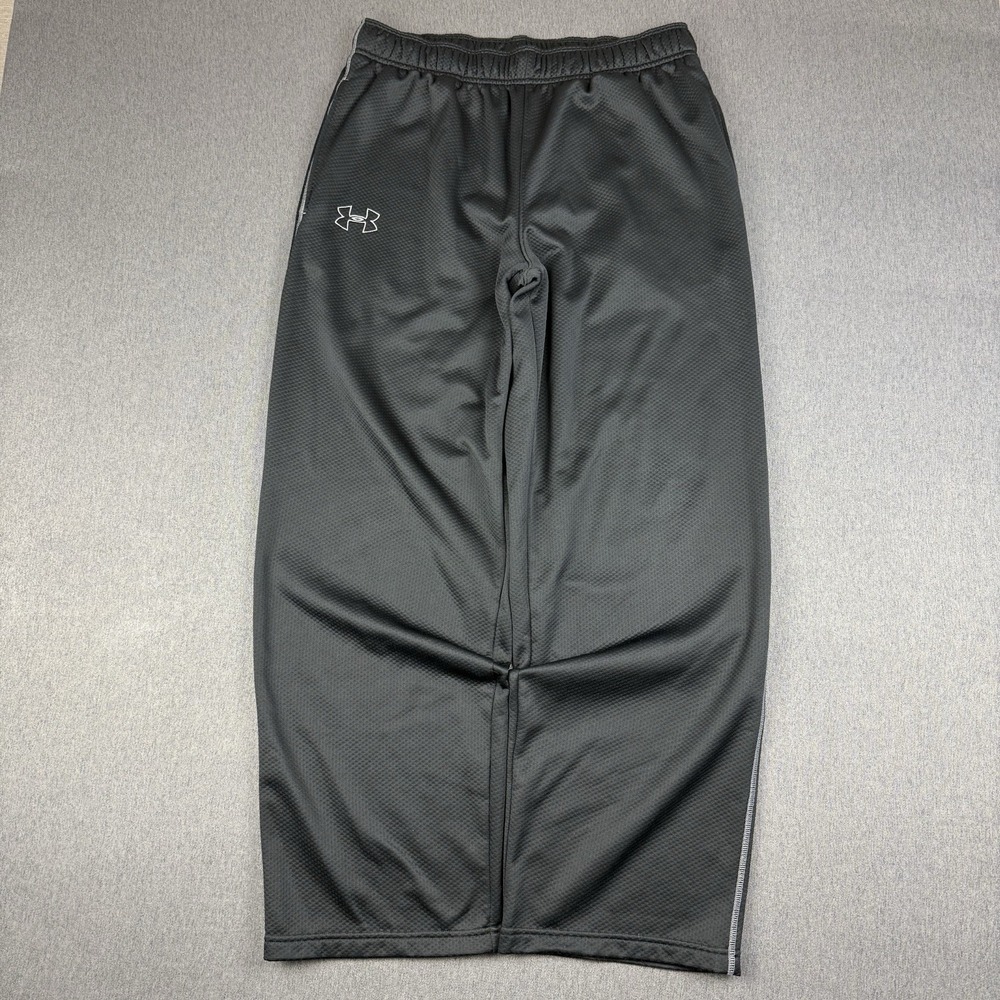 Under Armour Trackpants Sweatpants Mens Large Black Loose Fit Joggers Activewear
